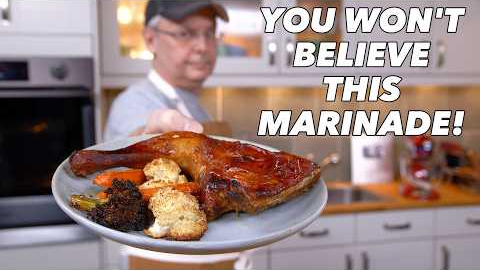 Juicy Chicken Leg Quarters + Roasted Veggies | Easy Dinner Recipe