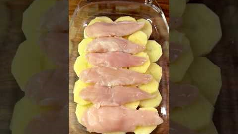 Baked Chicken Potatoes! Easy Recipe #shorts