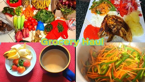 What I Cooked from a small Veggie Haul | Simple Chicken Dinner idea #simpleliving 