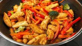 Juicy Chicken Stir Fry with Veggies | Easy 20 Minute Dinner Recipe