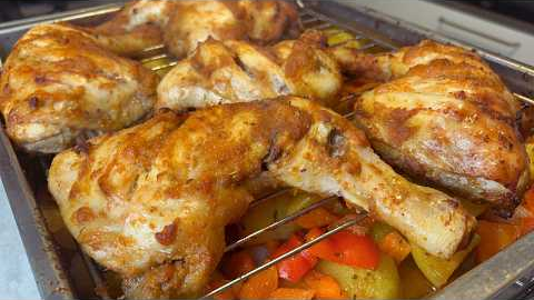 One Pan Baked Chicken with Potatoes & Vegetables | Easy Dinner