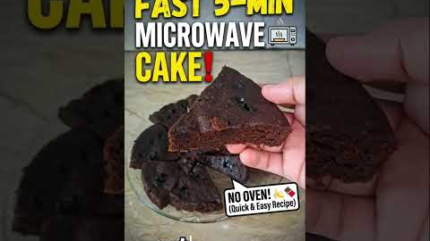 Easy microwave chocolate-banana cake 🎂🍫🍌