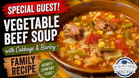 Old Family Veggie Beef Soup Recipe You're Gonna Love - The Hillbilly Kitchen #cooking #friends #fun