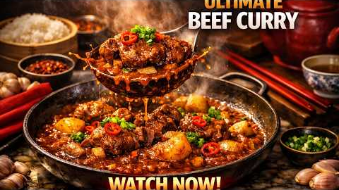 10 min Beef Curry Rice 🥘 #beef #dinner #beefrecipes 