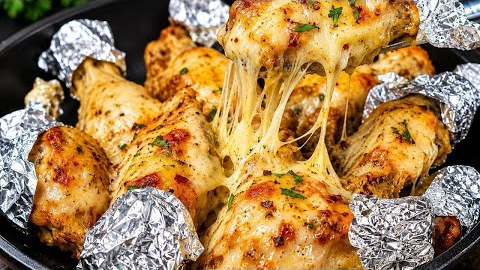 Cheese Chicken Legs Recipe 🍗🧀 | super cheesy and juicy chicken 