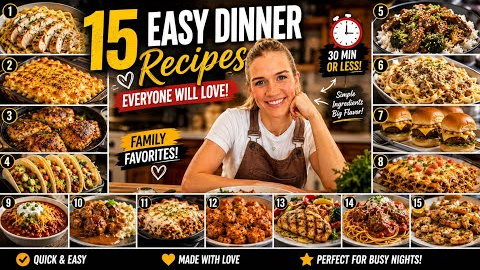 🍽️ 15 Insanely Delicious Dinner Recipes You Need to Try! 