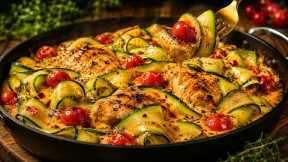 I've Never Made Anything So Delicious in 15 Minutes! 🍝 Creamy Chicken & Zucchini | Easy Recipe