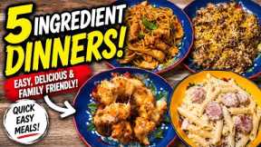 What's For Dinner | 4 Easy 5-Ingredient Weeknight Dinners | Budget-Friendly Family Meals