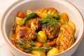 One Pan Juicy Chicken and Potatoes